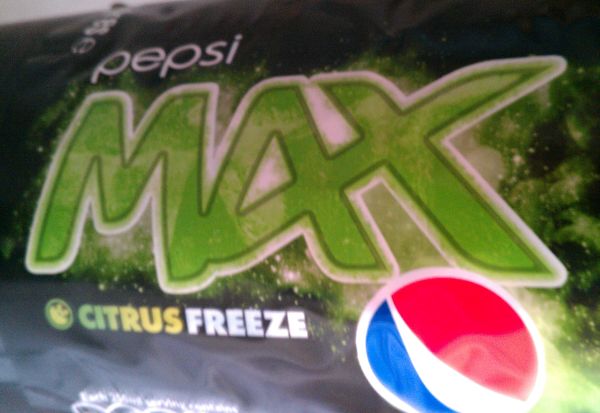 Pepsi Max Citrus. Not quite a lemon.